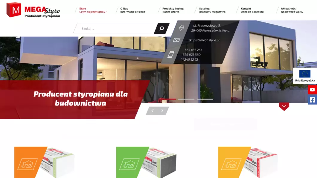Producent styropianu - MegaStyro - podgląd
