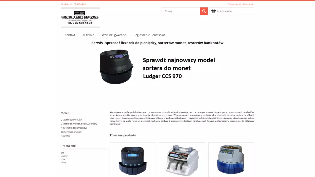 Liczarki do pieniędzy Biuro-Tech-Service - podgląd